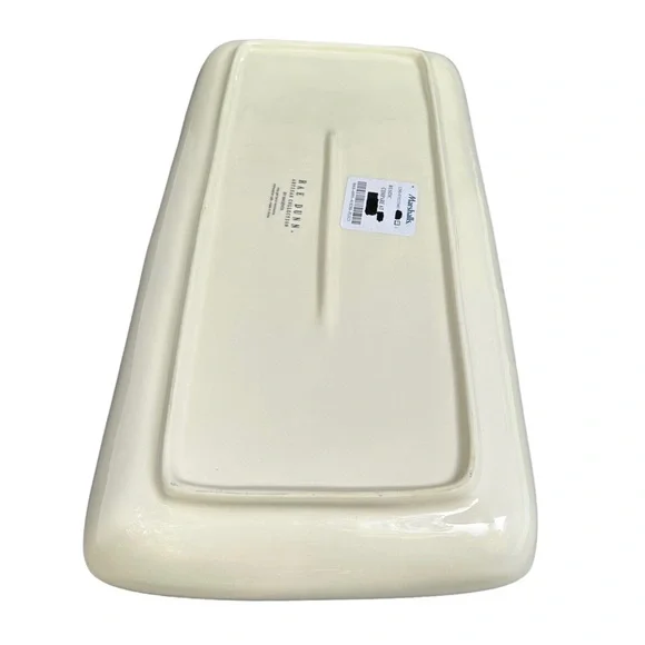 Rae Dunn Christmas Platter NAUGHTY & NICE White Black Long Letters NWT 2017 OG - Picture 11 of 16